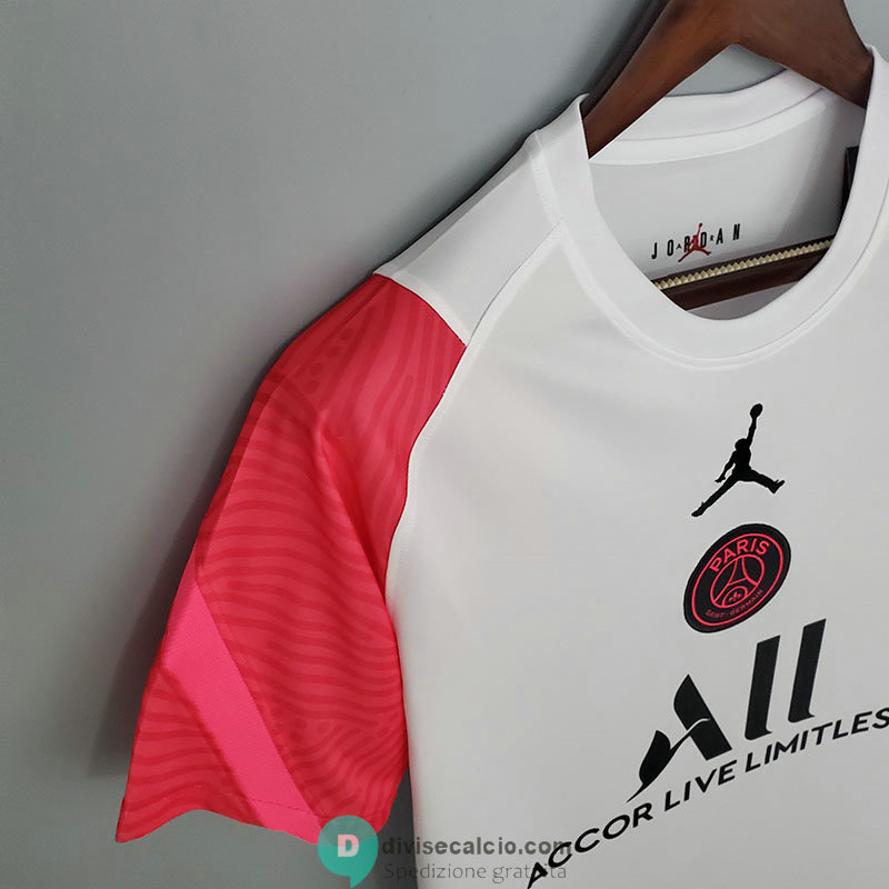 Maglia PSG x JORDAN Training White Pink 2021/2022