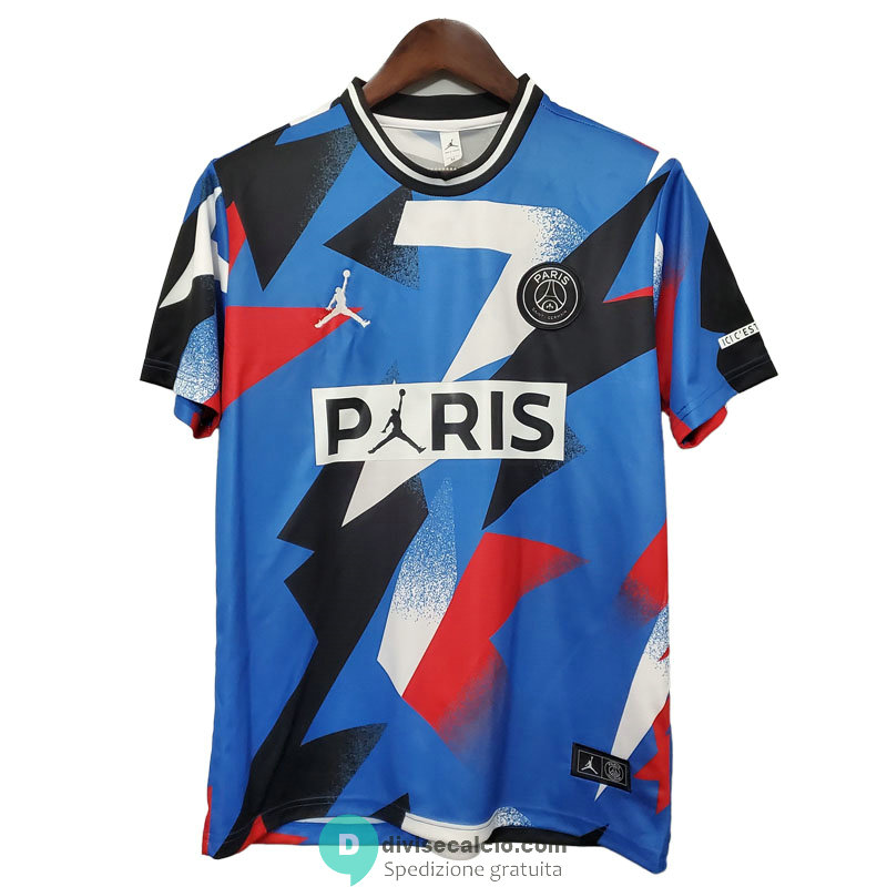 Maglia PSG x Jordan Training Blue Black Red 2020/2021