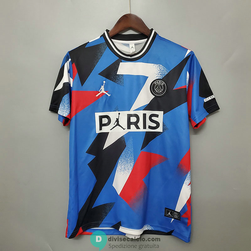 Maglia PSG x Jordan Training Blue Black Red 2020/2021