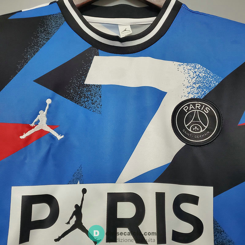 Maglia PSG x Jordan Training Blue Black Red 2020/2021