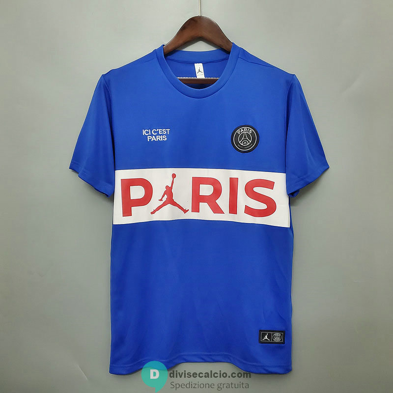 Maglia PSG x Jordan Training Blue White 2020/2021