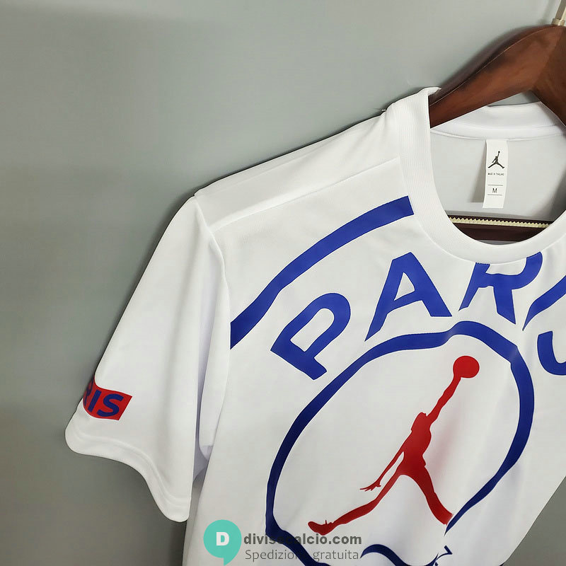 Maglia PSG x Jordan Training White Big Logo 2020/2021