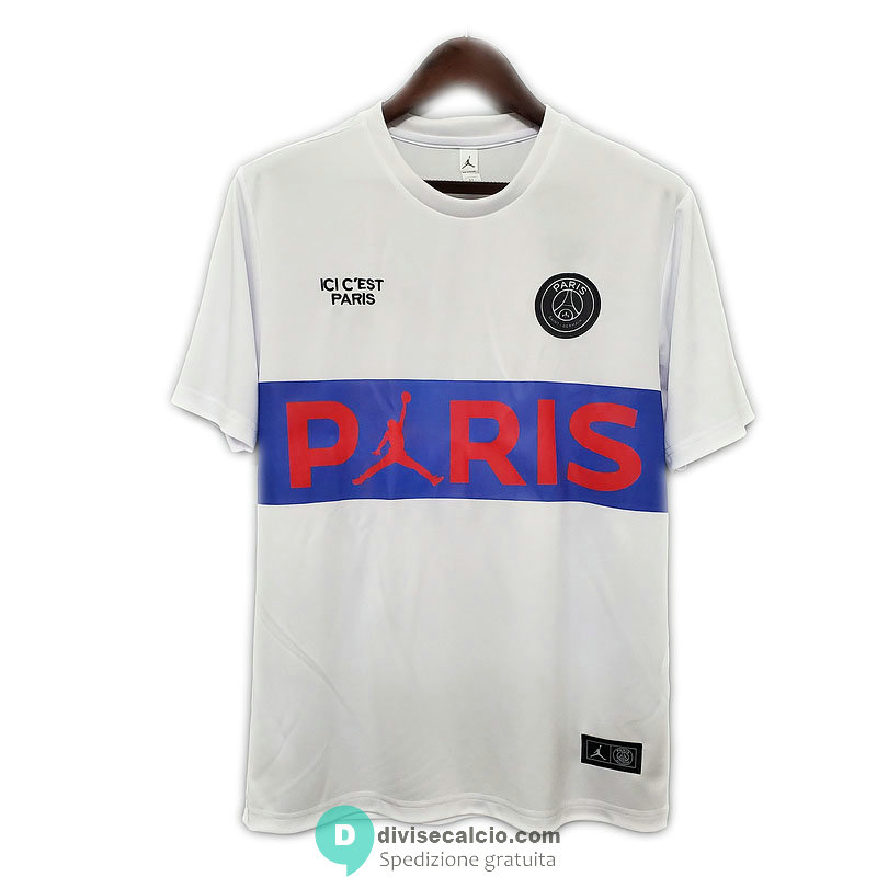 Maglia PSG x Jordan Training White Blue 2020/2021