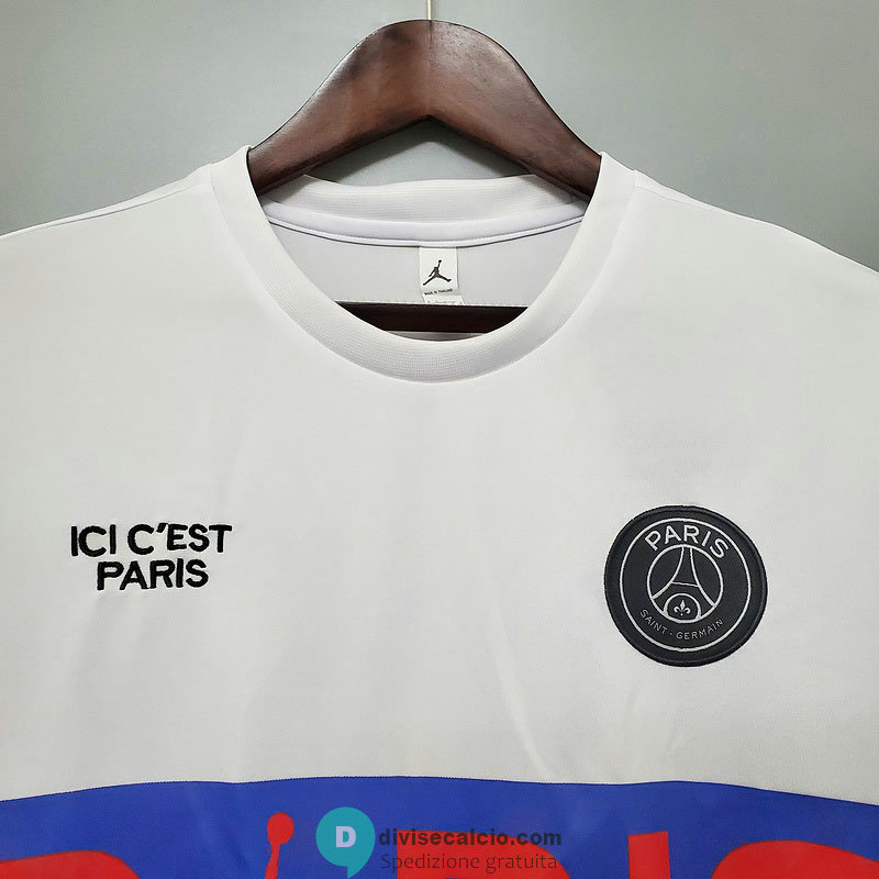 Maglia PSG x Jordan Training White Blue 2020/2021