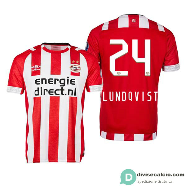 Maglia PSV Eindhoven Gara Home 24#LUNDQVIST 2018-2019