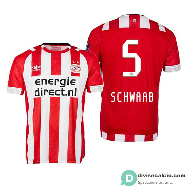 Maglia PSV Eindhoven Gara Home 5#SCHWAAB 2018-2019