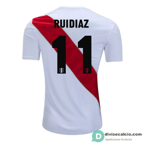 Maglia Peru Gara Home 11#RUIDIAZ 2018