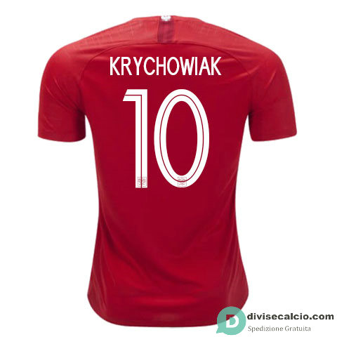 Maglia Polonia Gara Away 10#KRYCHOWIAK 2018