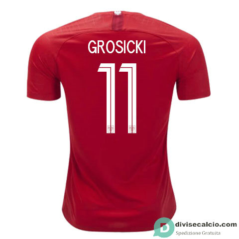 Maglia Polonia Gara Away 11#GROSICKI 2018