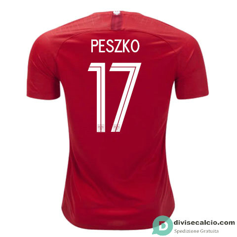 Maglia Polonia Gara Away 17#PESZKO 2018