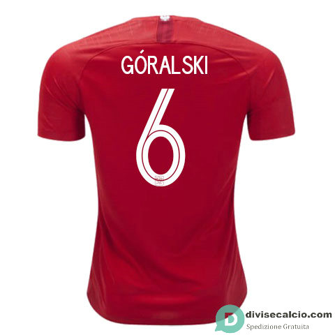 Maglia Polonia Gara Away 6#GORALSKI 2018