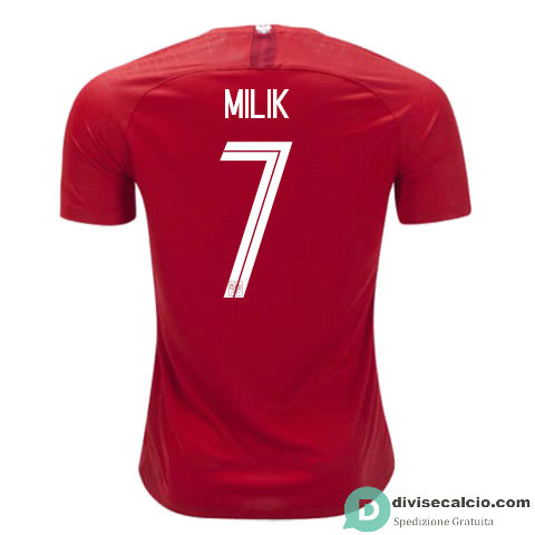 Maglia Polonia Gara Away 7#MILIK 2018