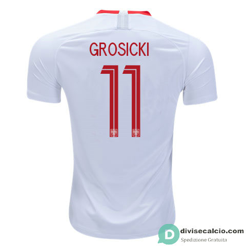 Maglia Polonia Gara Home 11#GROSICKI 2018