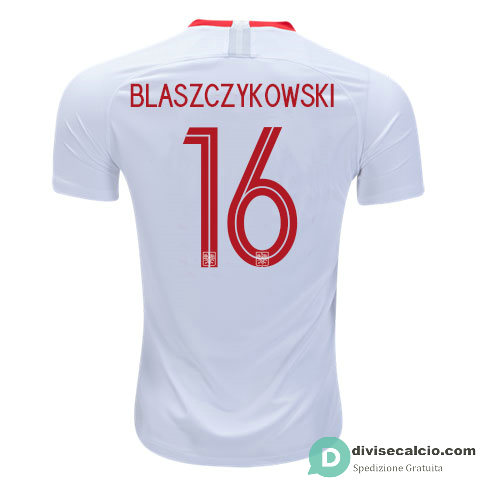 Maglia Polonia Gara Home 16#BLASZCZYKOWSKI 2018