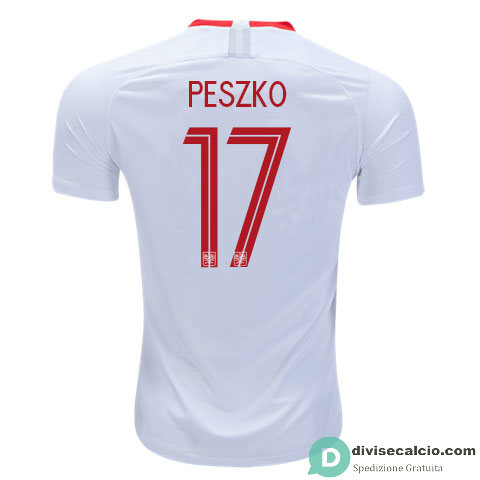 Maglia Polonia Gara Home 17#PESZKO 2018