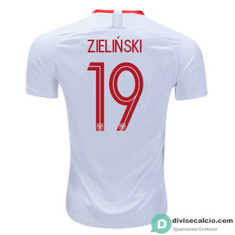 Maglia Polonia Gara Home 19#ZIELINSKI 2018