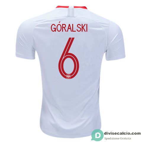 Maglia Polonia Gara Home 6#GORALSKI 2018