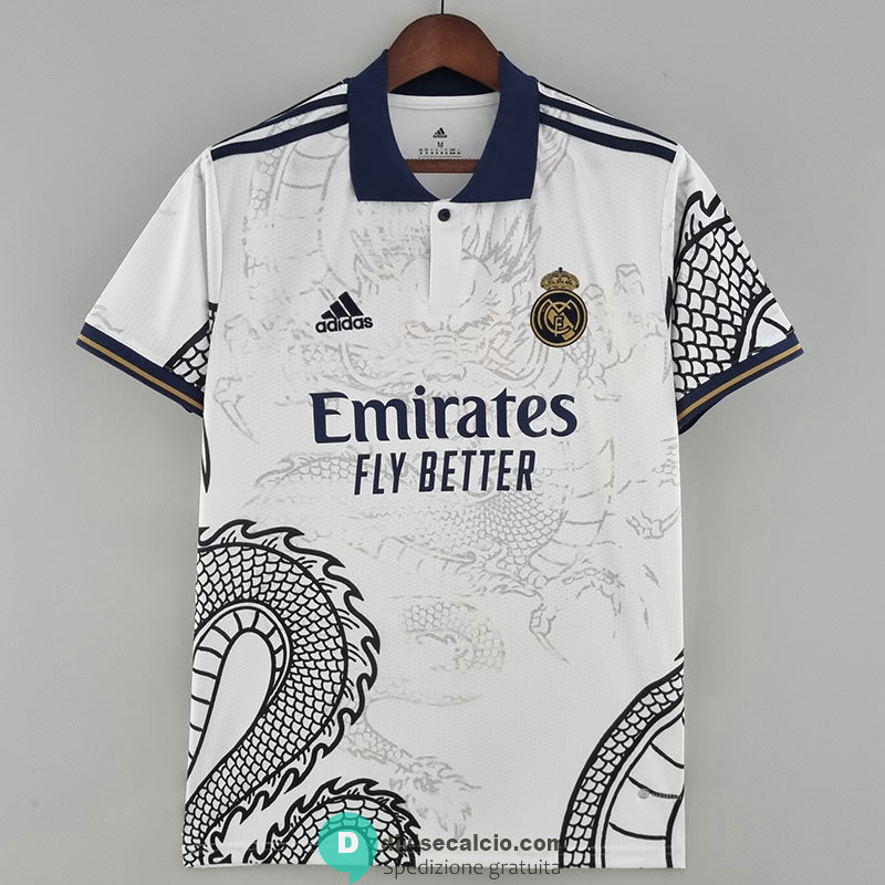 Maglia Real Madrid Dragon White 2022/2023