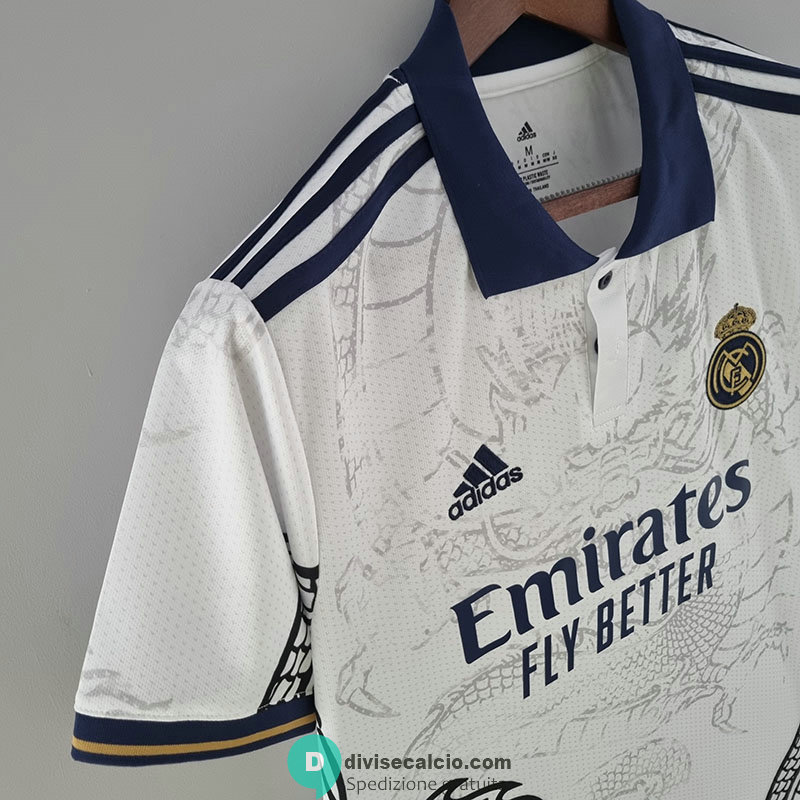 Maglia Real Madrid Dragon White 2022/2023