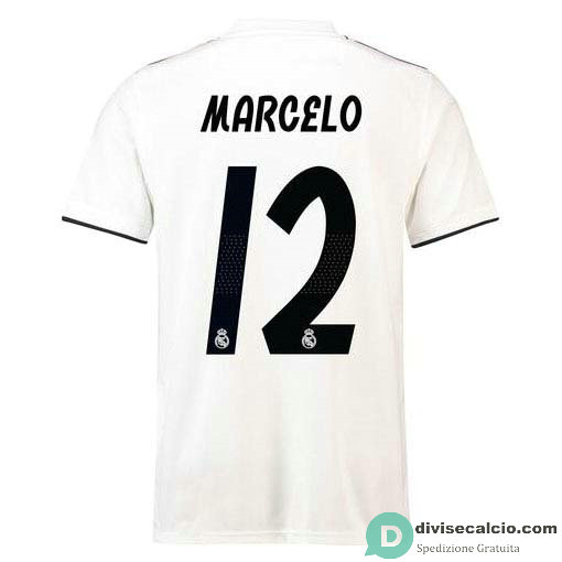Maglia Real Madrid Gara Home 12#MARCELO 2018-2019