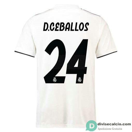 Maglia Real Madrid Gara Home 24#D.CEBALLOS 2018-2019