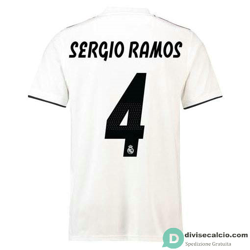 Maglia Real Madrid Gara Home 4#SERGIO RAMOS 2018-2019