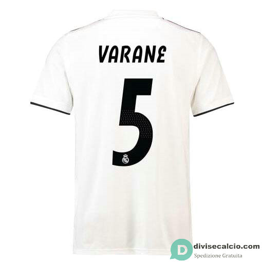 Maglia Real Madrid Gara Home 5#VARANE RAMOS 2018-2019