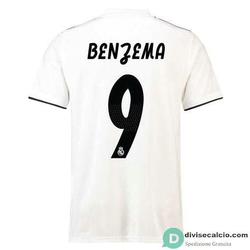 Maglia Real Madrid Gara Home 9#BENZEMA 2018-2019