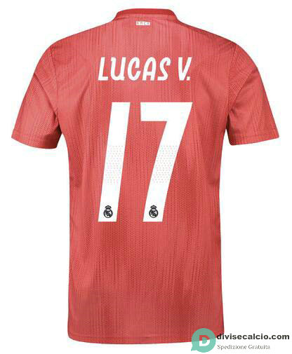 Maglia Real Madrid Gara Third 17#LUCAS V. 2018-2019