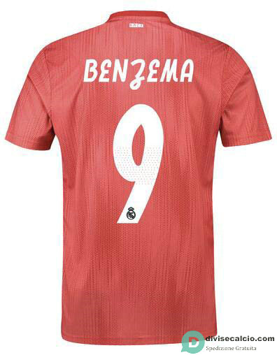 Maglia Real Madrid Gara Third 9#BENZEMA 2018-2019