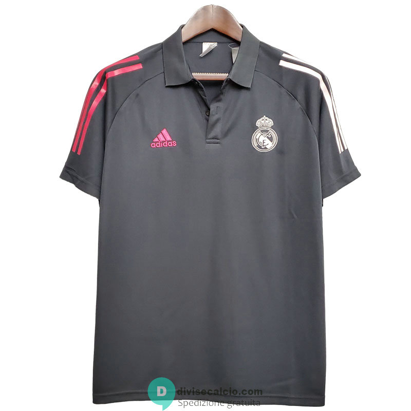 Maglia Real Madrid Polo Black 2020/2021