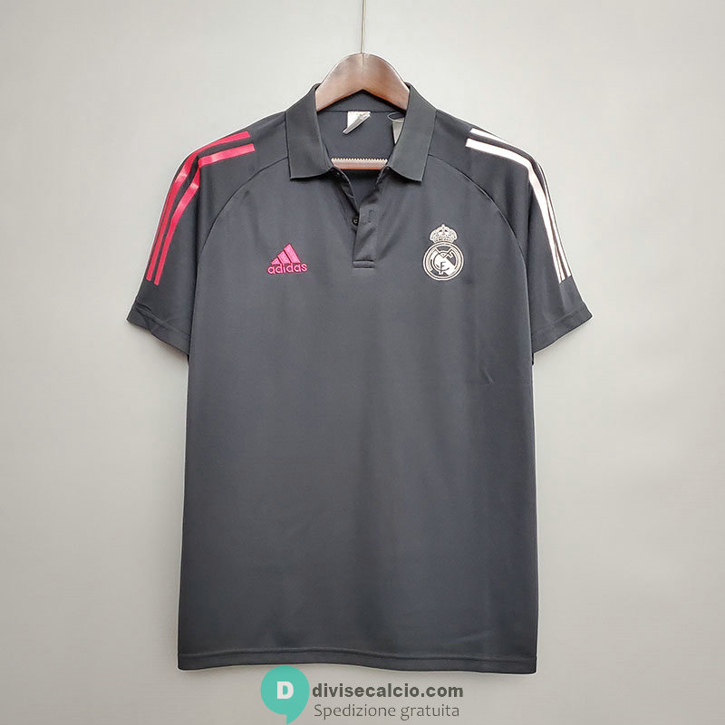 Maglia Real Madrid Polo Black 2020/2021