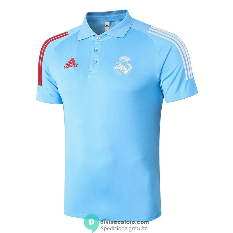 Maglia Real Madrid Polo Blue 2020/2021