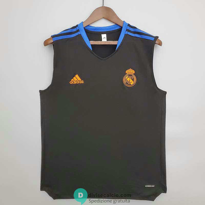 Maglia Real Madrid Vest Training Black III 2021/2022