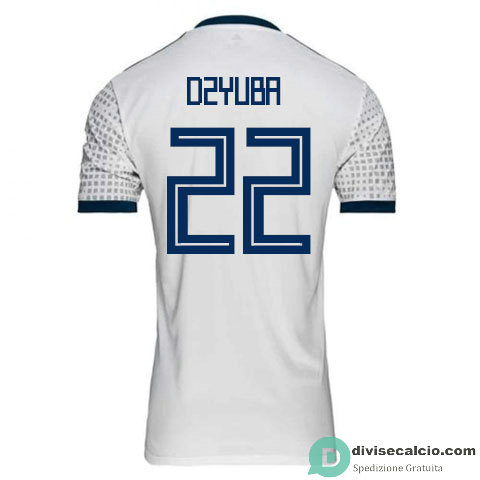 Maglia Russia Gara Away 22#DZYUBA 2018