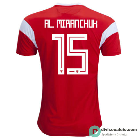 Maglia Russia Gara Home 15#AL.MIRANCHUK 2018