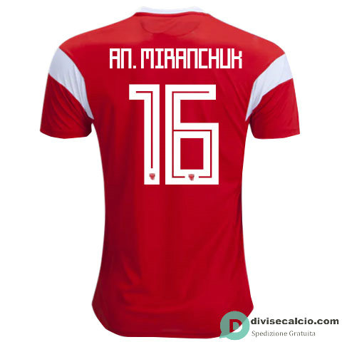 Maglia Russia Gara Home 16#AN.MIRANCHUK 2018