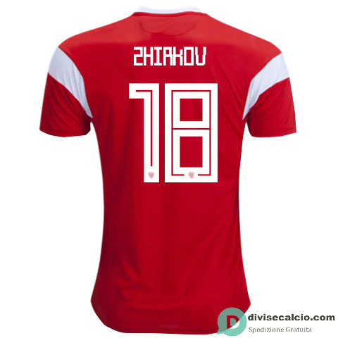 Maglia Russia Gara Home 18#ZHIRKOV 2018