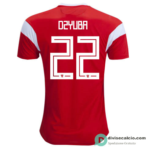 Maglia Russia Gara Home 22#DZYUBA 2018