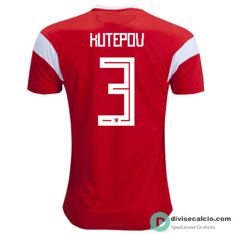 Maglia Russia Gara Home 3#KUTEPOV 2018