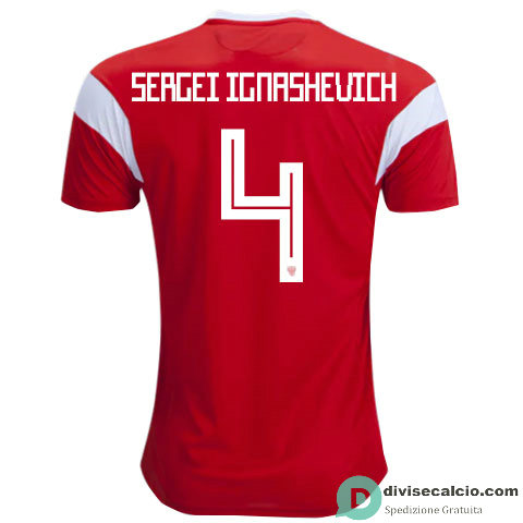 Maglia Russia Gara Home 4#SERGEI 2018