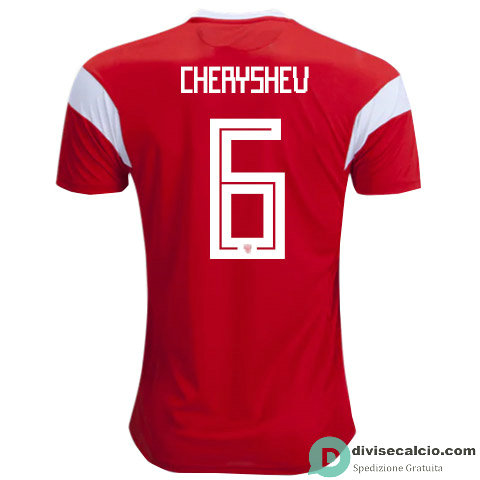 Maglia Russia Gara Home 6#CHERYSHEV 2018