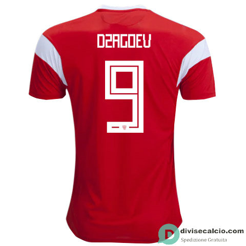 Maglia Russia Gara Home 9#DZAGOEV 2018