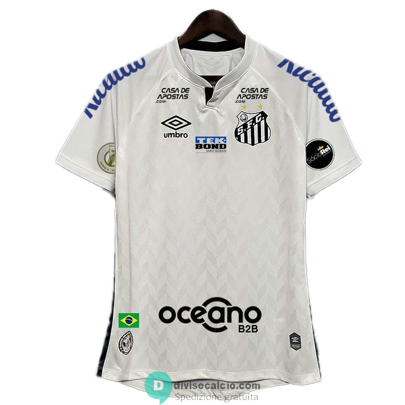 Maglia Santos FC Gara Home 2020/2021 All Sponsors