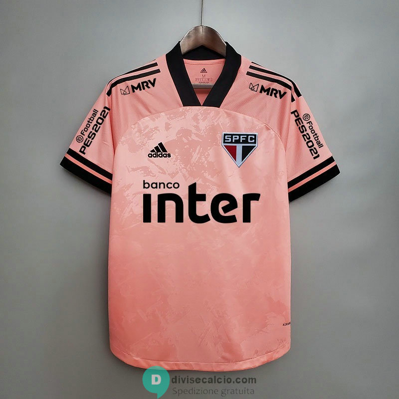 Maglia Sao Paulo FC Pink 2020/2021 All Sponsors