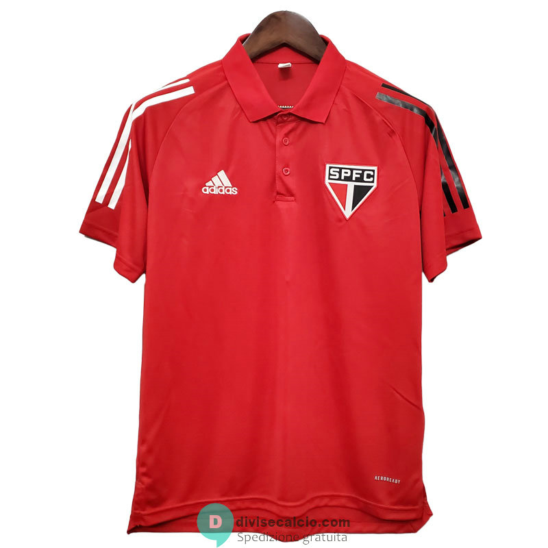 Maglia Sao Paulo FC Polo Red 2020/2021