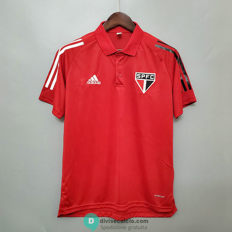 Maglia Sao Paulo FC Polo Red 2020/2021