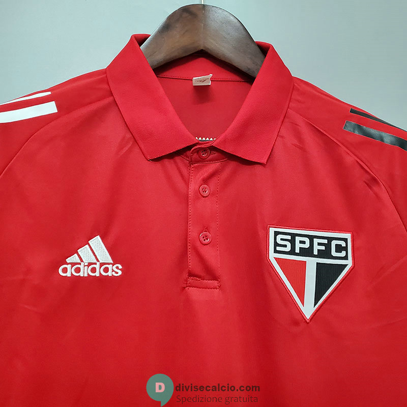 Maglia Sao Paulo FC Polo Red 2020/2021