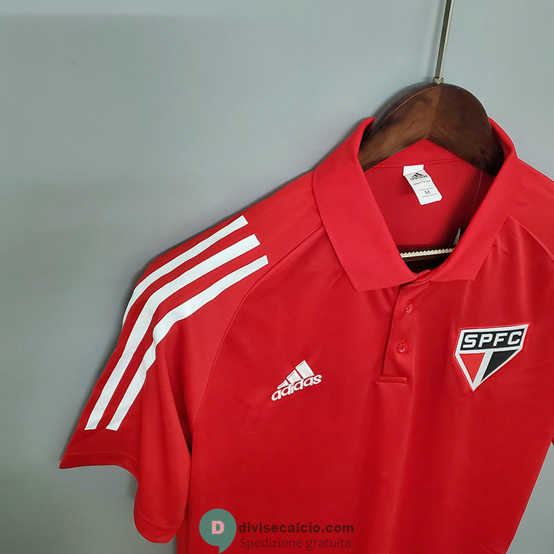 Maglia Sao Paulo FC Polo Red 2020/2021