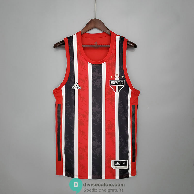 Maglia Sao Paulo FC Vest Red Black 2021/2022